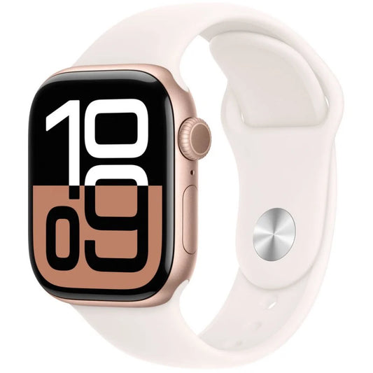 Apple Watch Series 10 GPS 42mm Caja Aluminio Oro Rosa con Correa Deportiva Rosa Rubor S