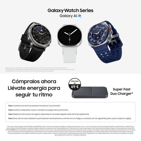 Samsung Galaxy Watch Ultra (2025) LTE Smartwatch Plateado Titanio