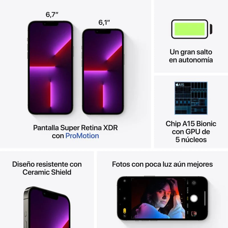 iPhone 13 Pro Max 256GB Negro Grafito