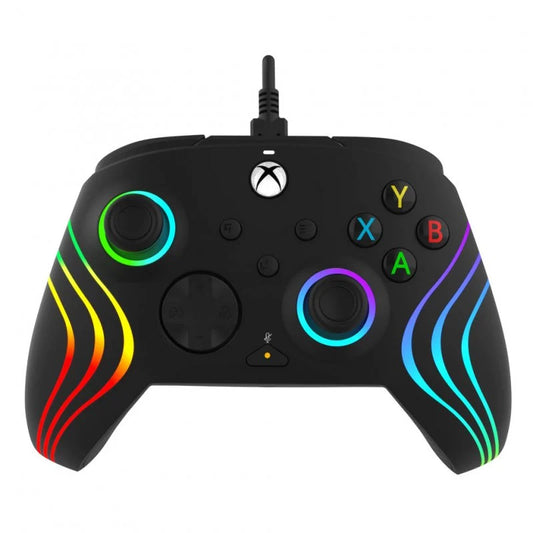 PDP Afterglow Wave Mando con Cable Negro para Xbox X