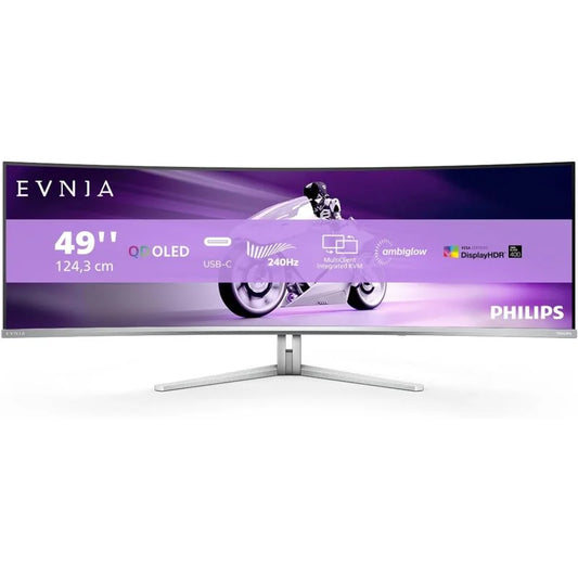 Monitor Philips Evnia 49M2C8900 48.9" QD OLED Dual QHD 240Hz G-Sync Compatible Curvo
