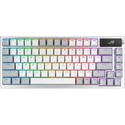 ASUS ROG Azoth Teclado Mecánico Gaming Switch ROG NX Red AZERTY Francés Blanco
