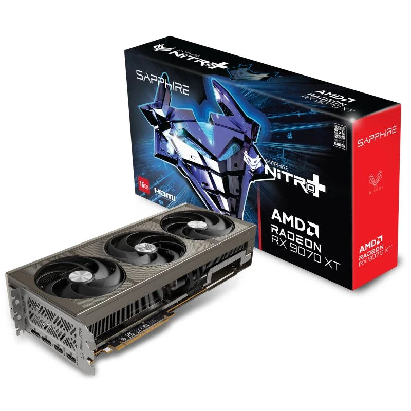 Tarjeta Gráfica Sapphire NITRO+ AMD Radeon RX 9070 XT Gaming OC 16GB GDDR6 FSR 4