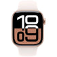Apple Watch Series 10 GPS 42mm Caja Aluminio Oro Rosa con Correa Deportiva Rosa Rubor S