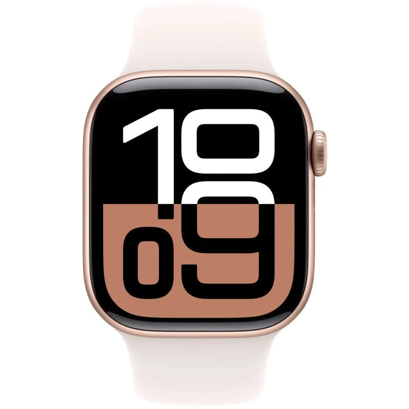 Apple Watch Series 10 GPS 42mm Caja Aluminio Oro Rosa con Correa Deportiva Rosa Rubor S