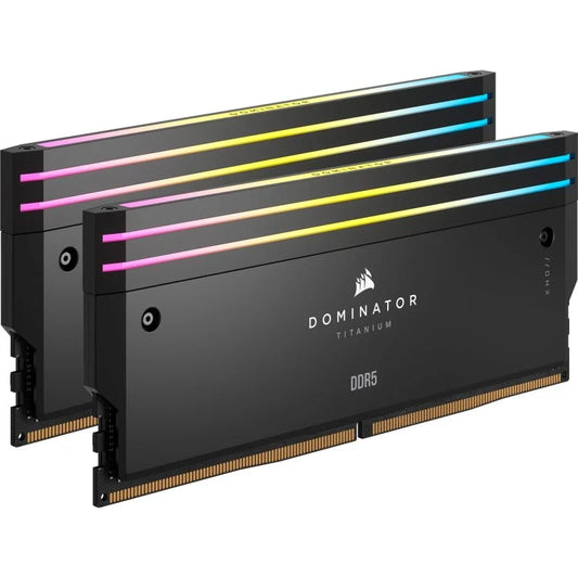 Memoria RAM Corsair Dominator Titanium DDR5 6400MHz 96GB 2x48GB CL32 XMP Negro