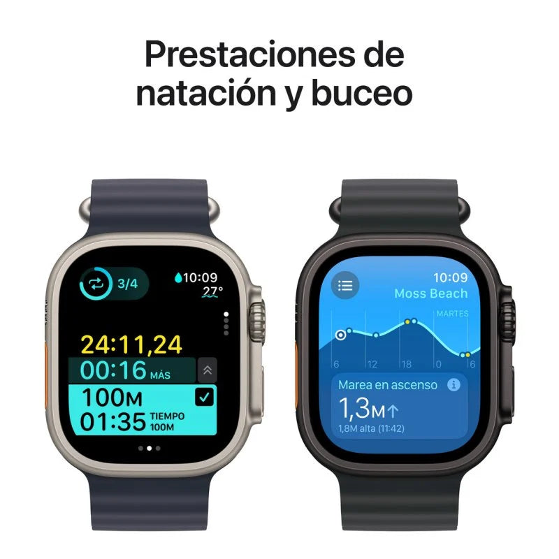 Apple Watch Ultra 2 GPS Cellular 49mm Caja Negra Titanio con Correa Ocean Band Negra